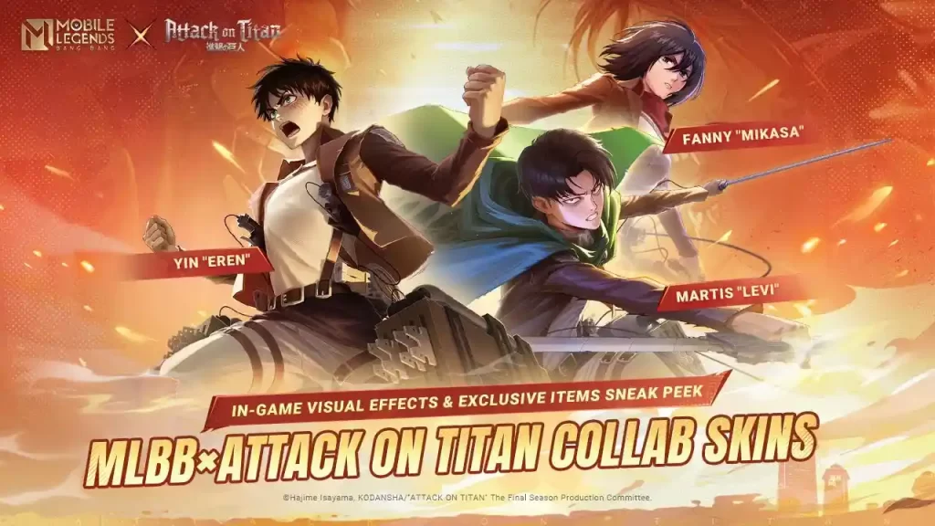 MLBB Attack on Titan Collaboration