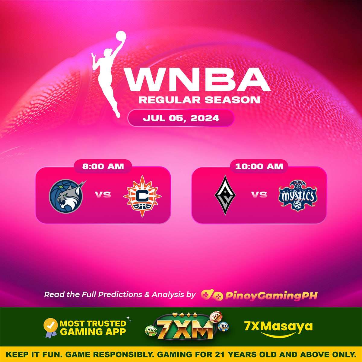 WNBA 2024 Regular Season July 5, Best Hoops Match