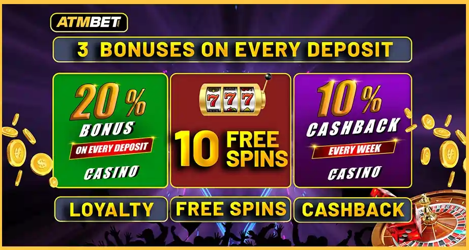 ATMBET 3 BONUSES