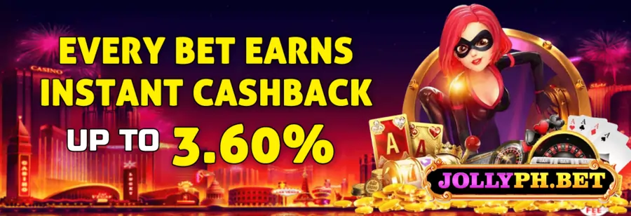 every bet earns, instant cashback up to 3.60%